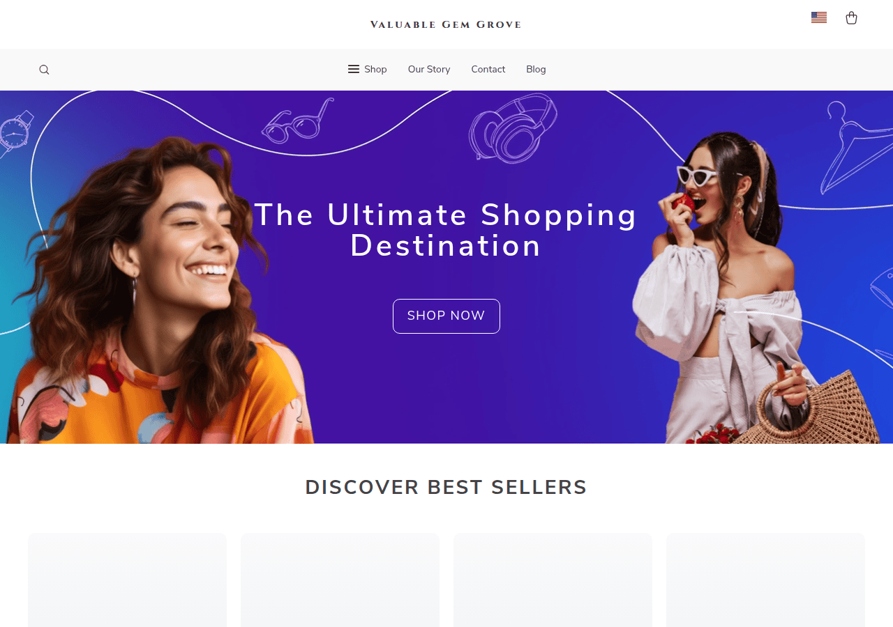 Screenshot of valuablegemgrove.shop