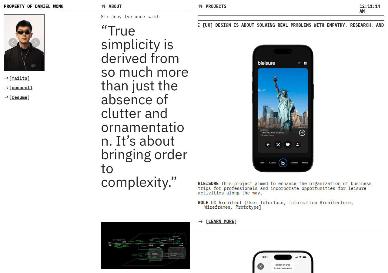 Screenshot of propertyofdanielwong.com