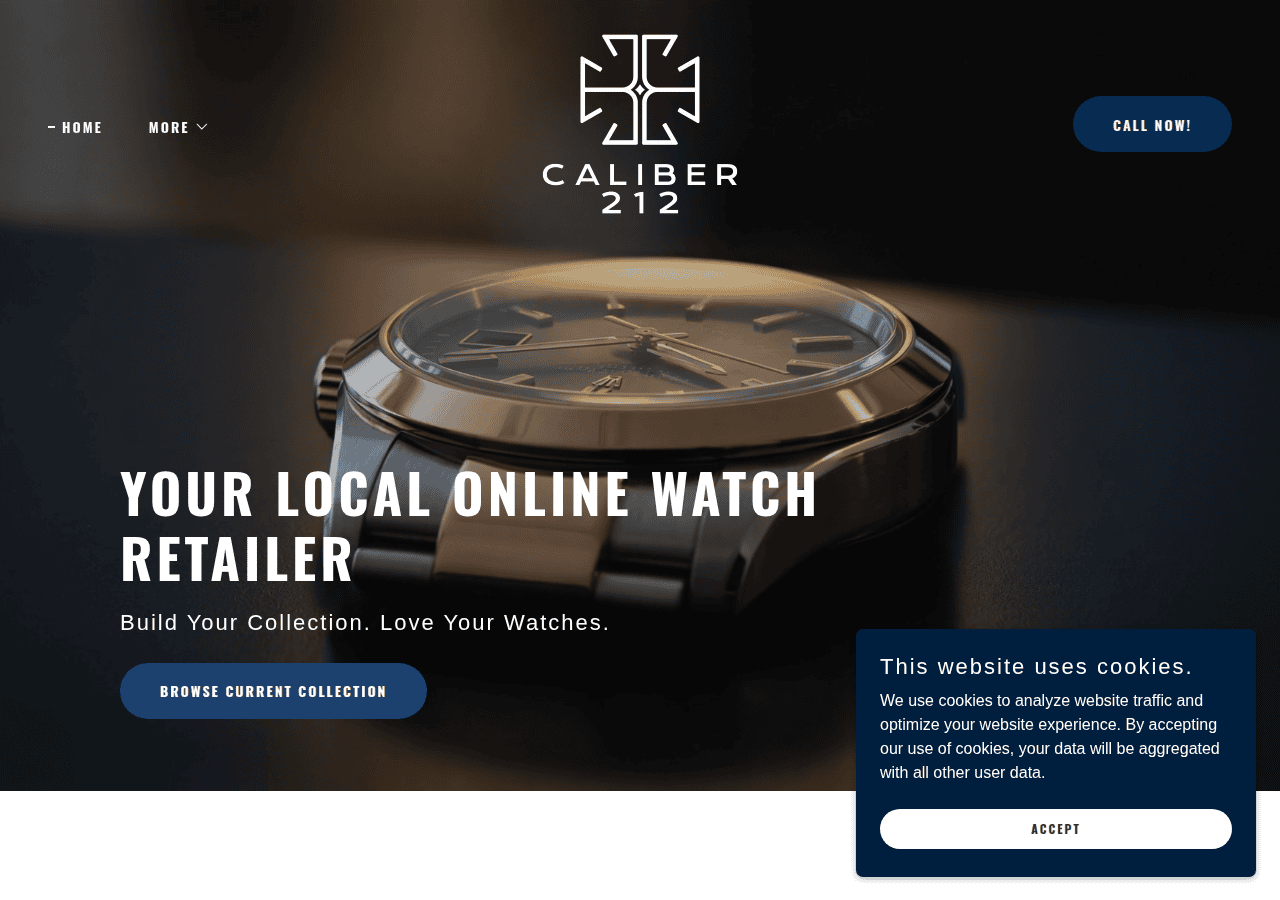 Screenshot of caliber212.com