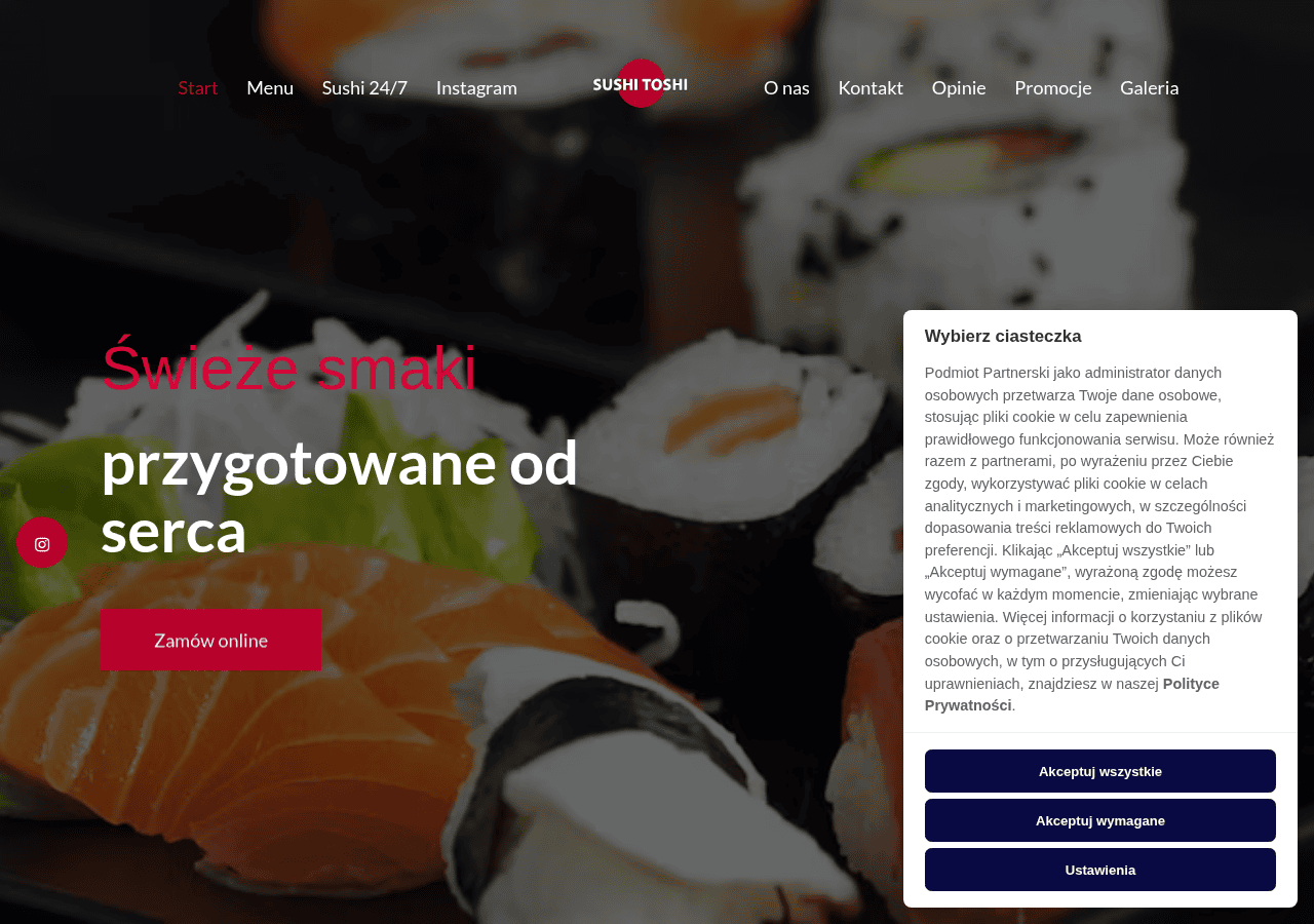 Screenshot of sushitoshi.pl