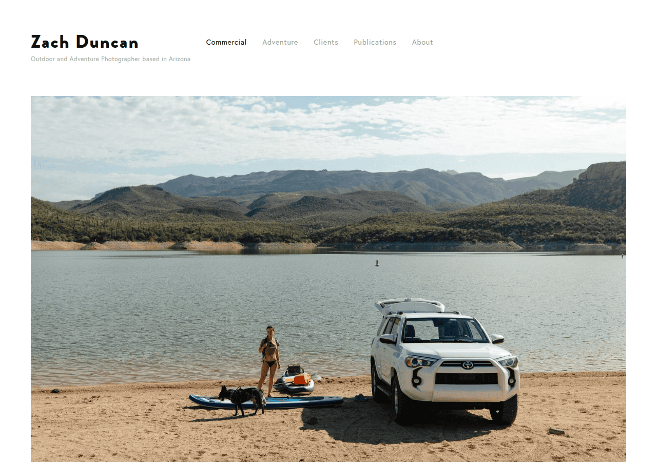 Screenshot of zachduncanmedia.com