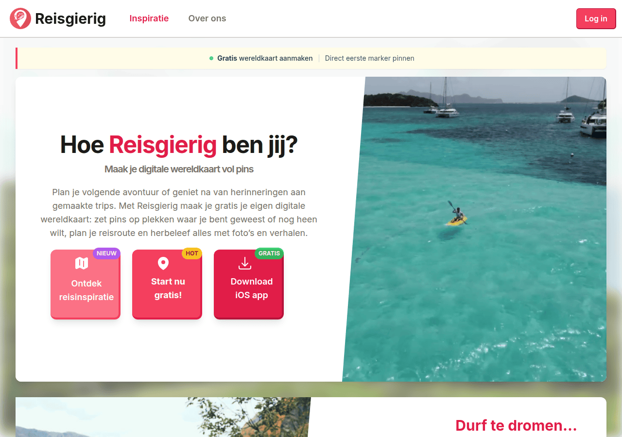 Screenshot of reisgierig.nl