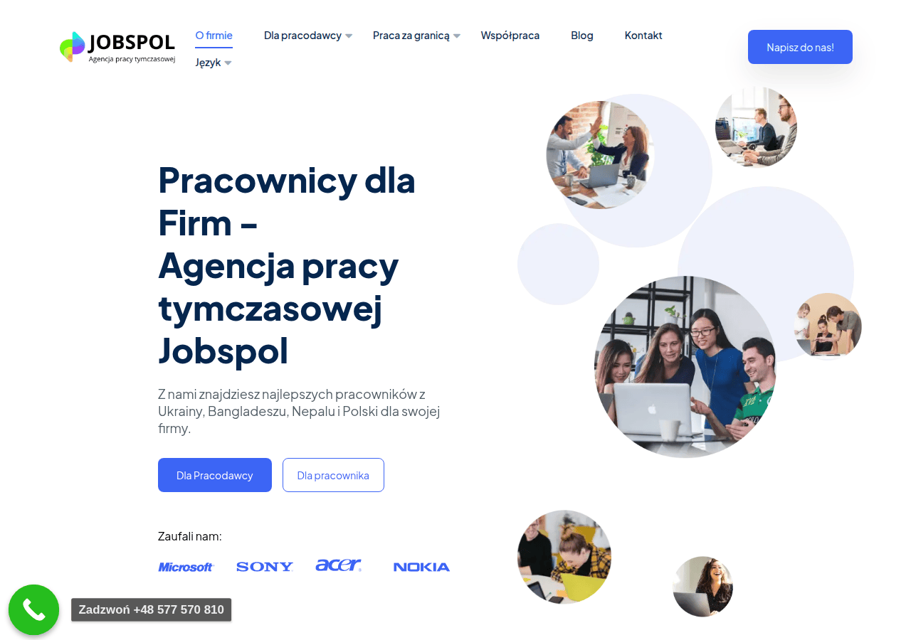 Screenshot of jobspol.com