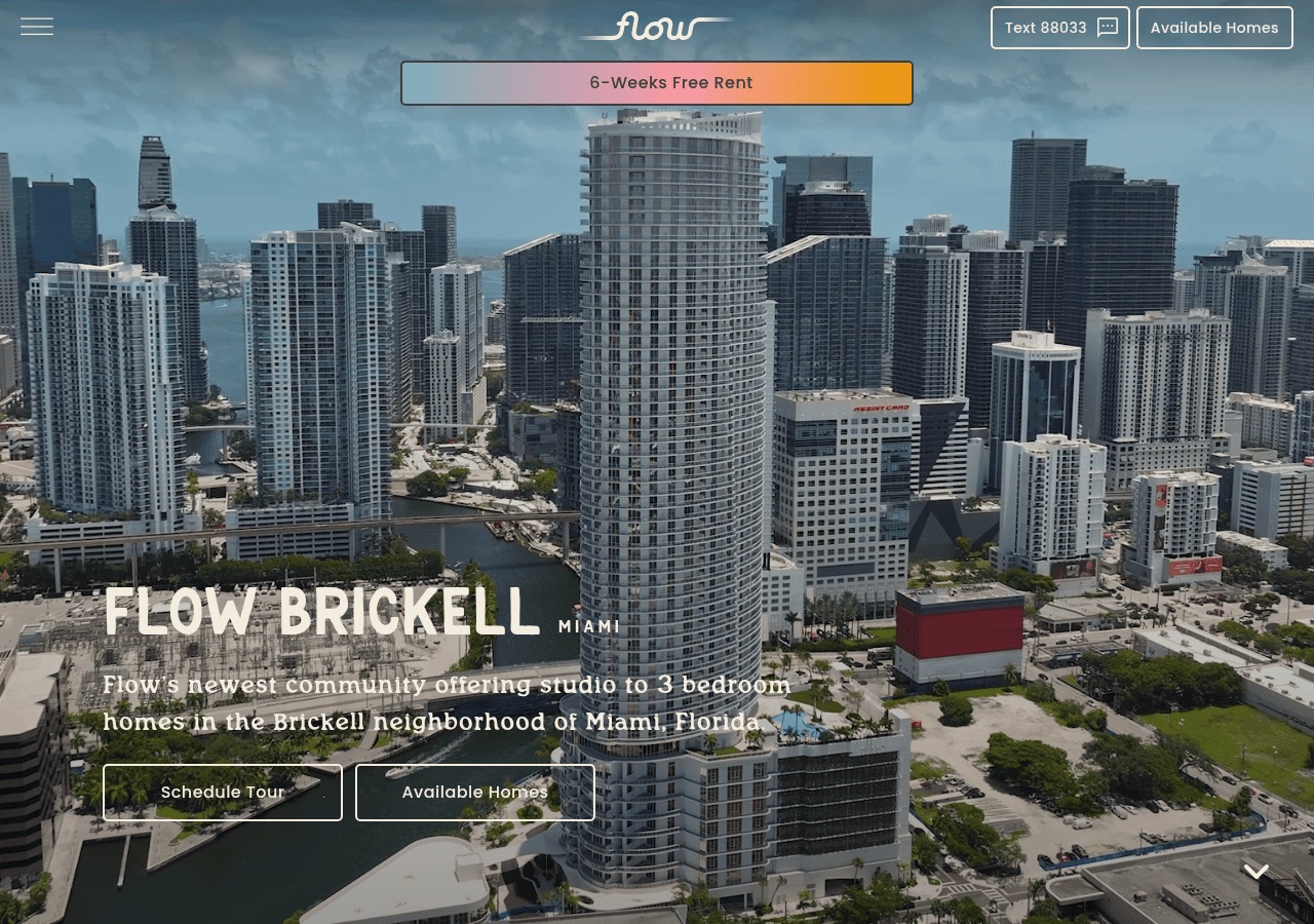 Screenshot of flow.life