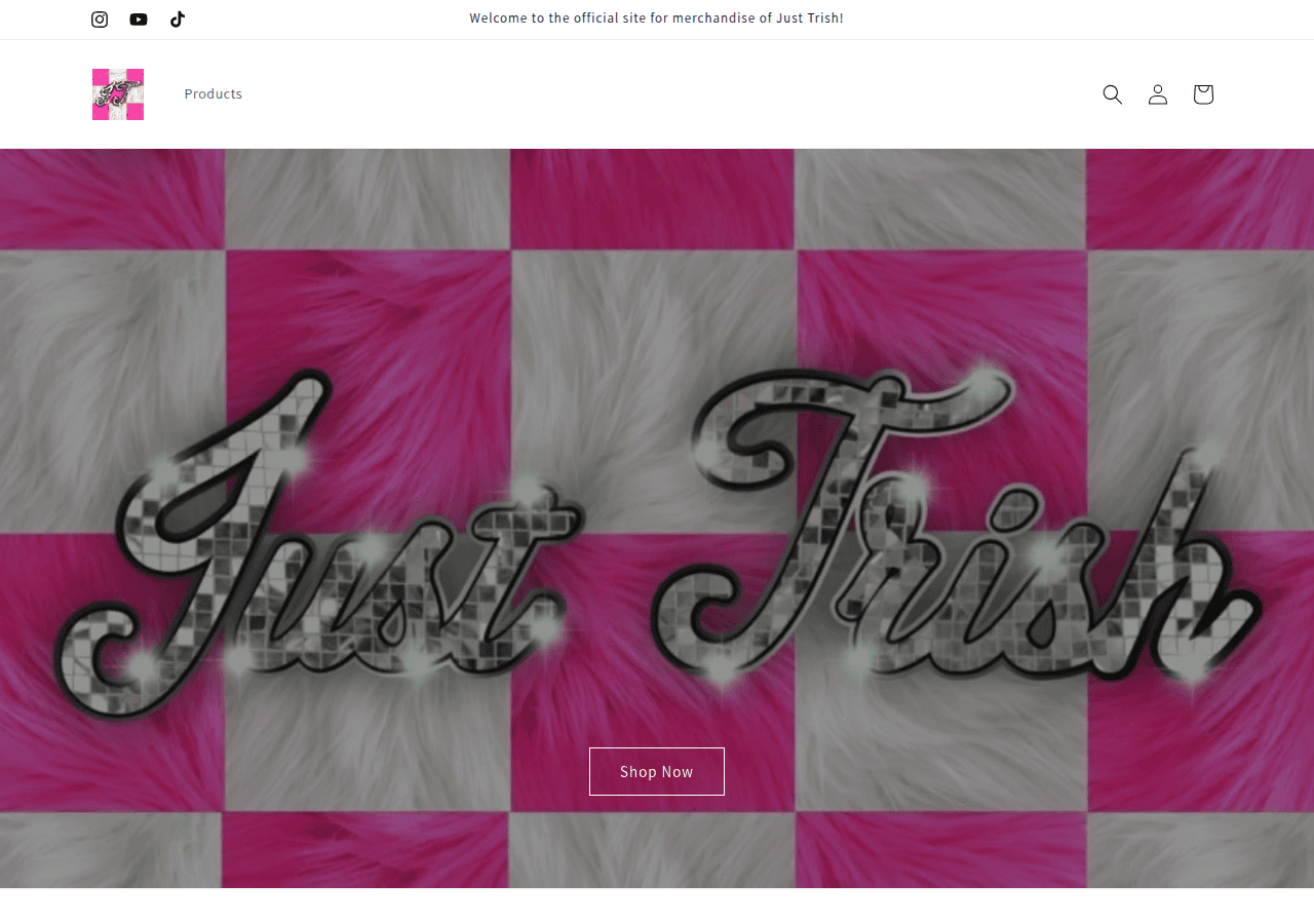 Screenshot of justtrish.com