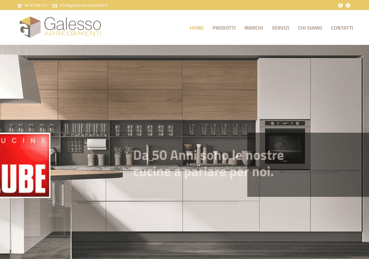Screenshot of galessoarredamenti.it