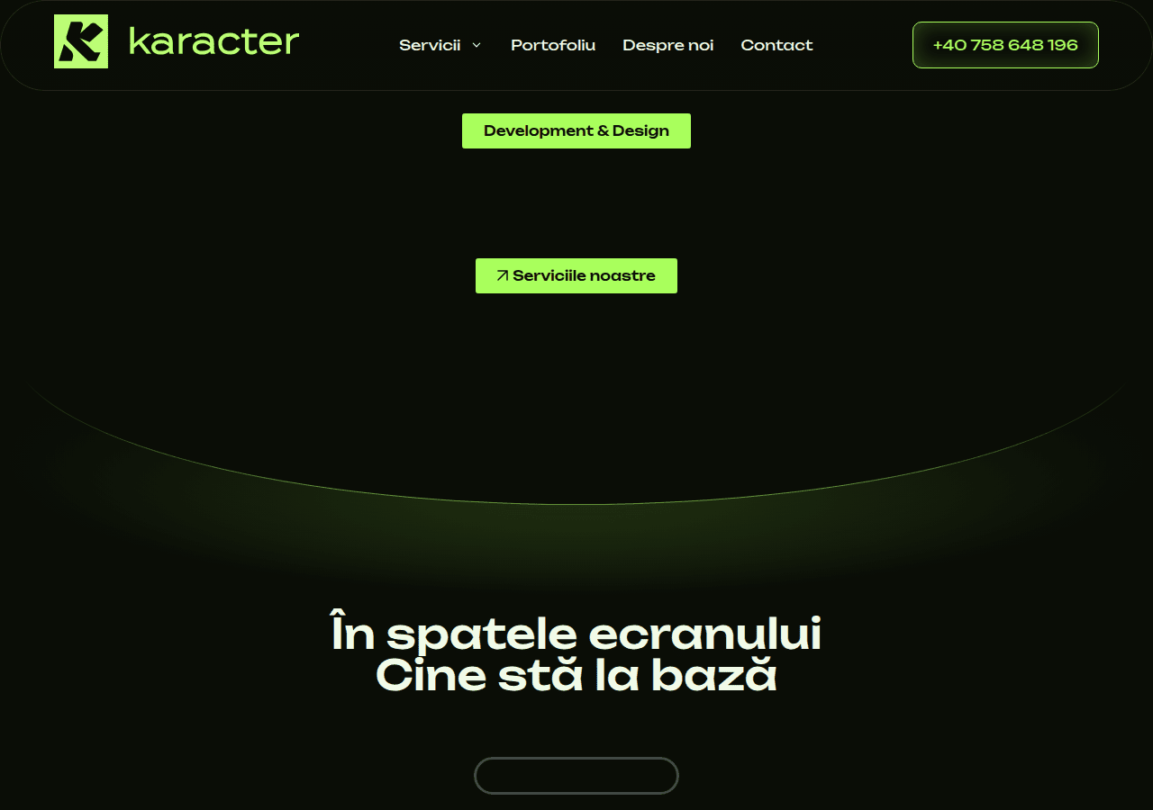 Screenshot of karacter.ro