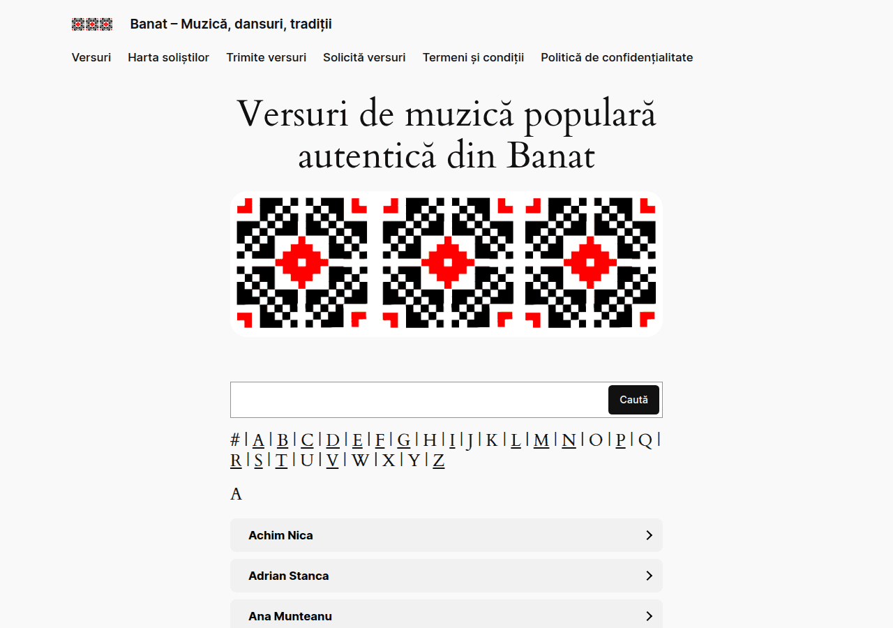 Screenshot of folclorbanat.ro