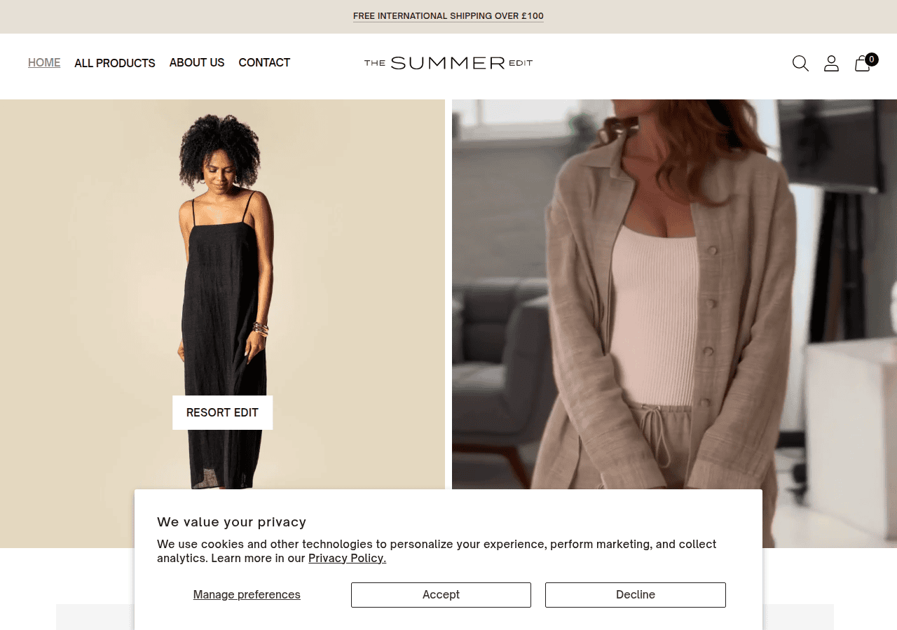 Screenshot of thesummeredit.com