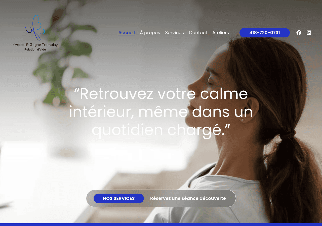Screenshot of yp-sophro-coaching.ca