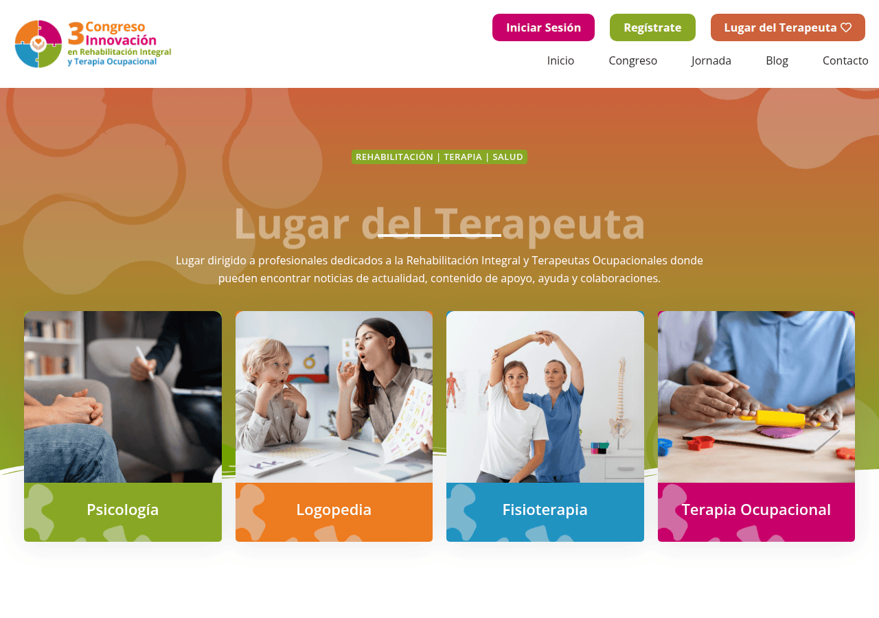 Screenshot of lugardelterapeuta.com