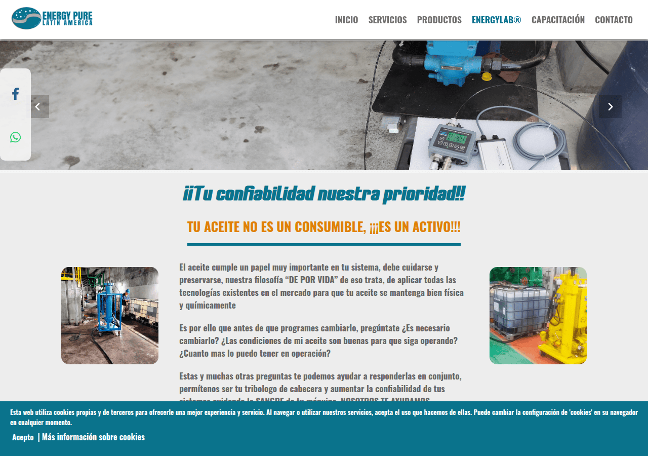Screenshot of energypurela.com
