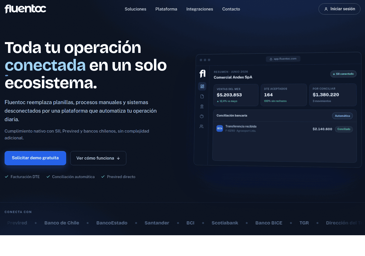 Screenshot of fluentoc.com