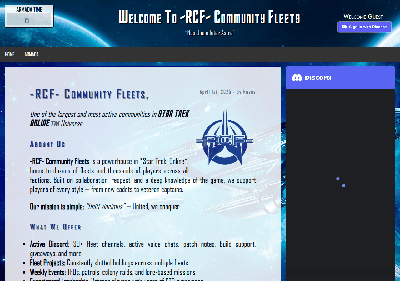 Screenshot of rcf-community.com