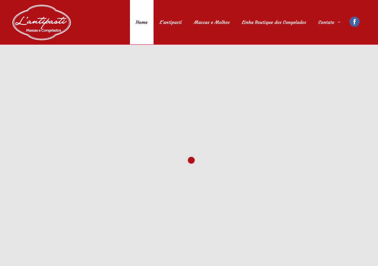 Screenshot of lantipasti.com.br