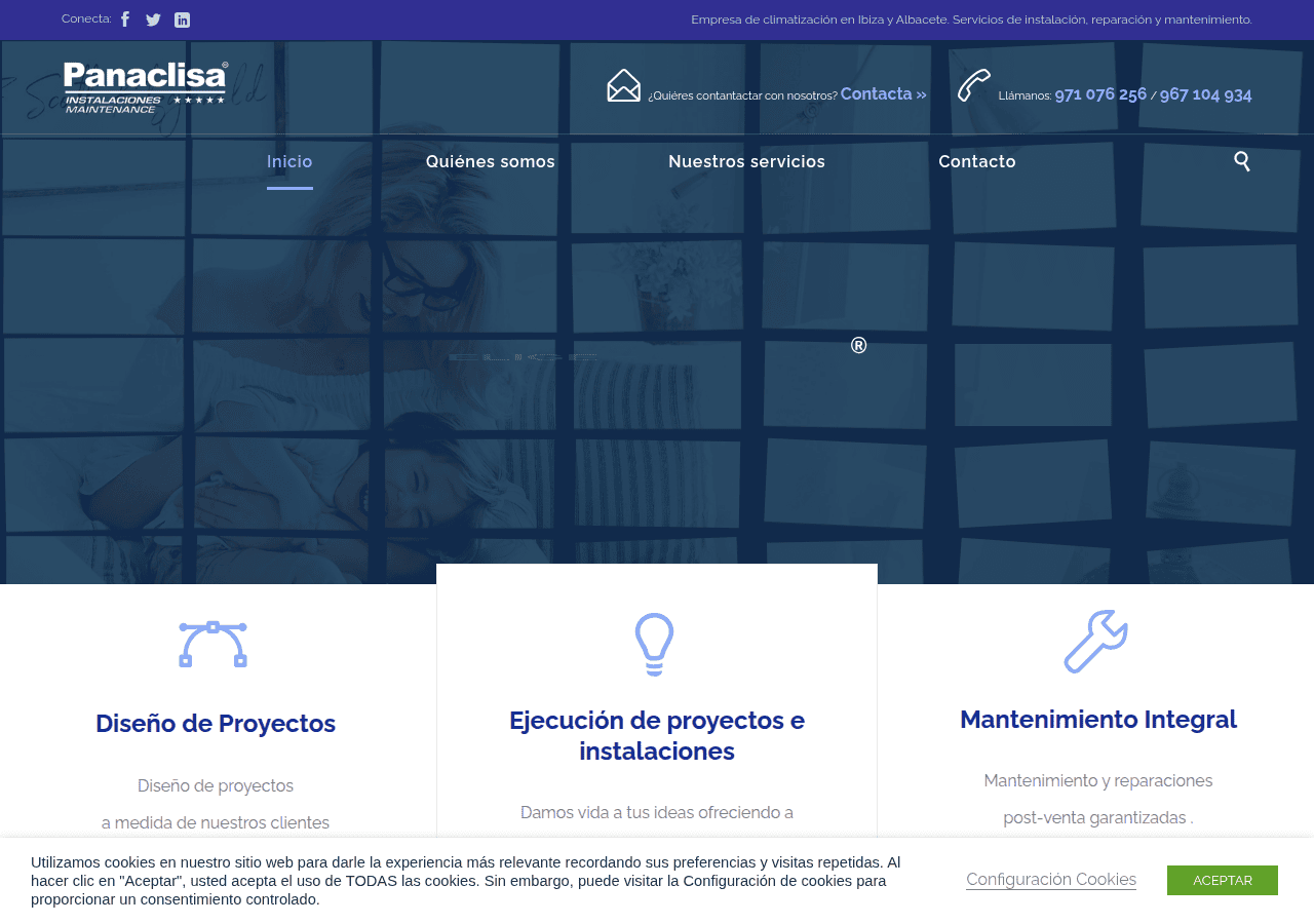 Screenshot of panaclisa.com