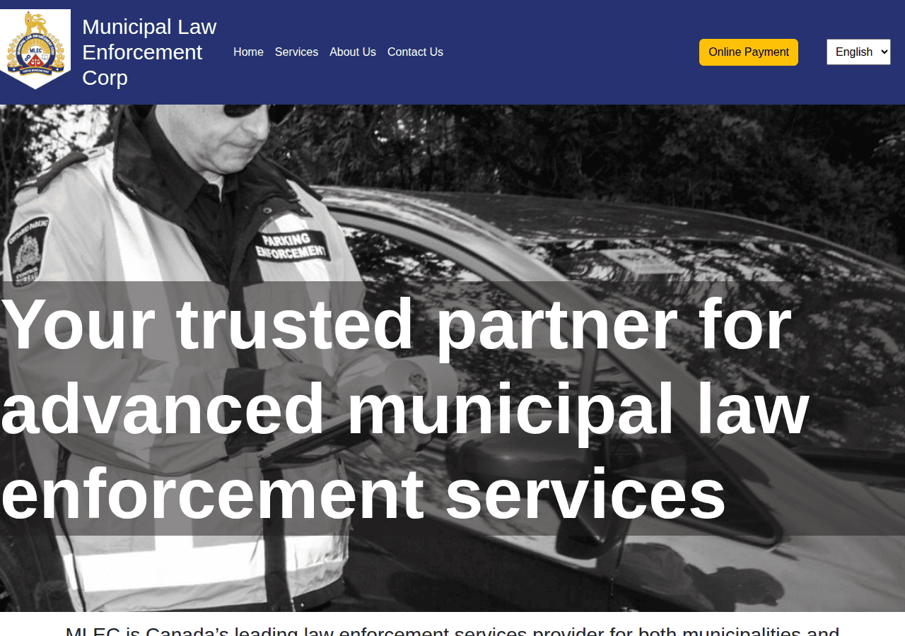 Screenshot of mlec.ca