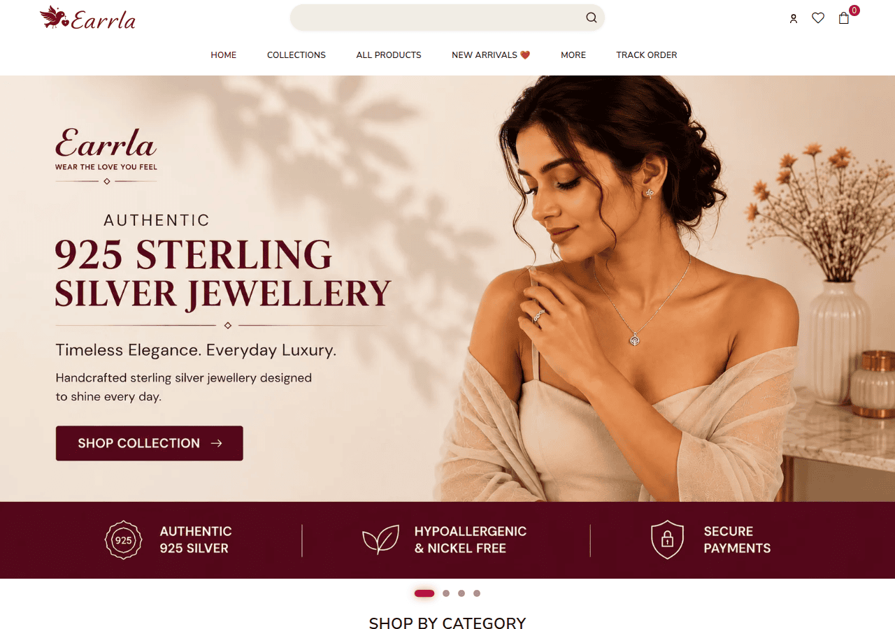 Screenshot of earrla.com