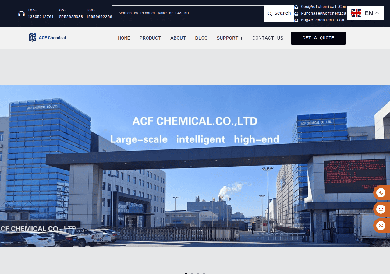 Screenshot of acfchemical.com