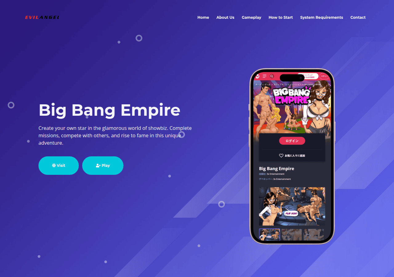Screenshot of bigbangempire.net