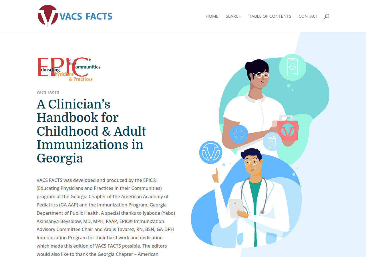 Screenshot of vacs-facts.org